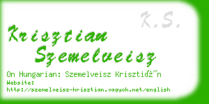 krisztian szemelveisz business card